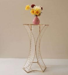wedding flower stand, tall centerpiece holder, metal décor stand