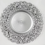 Silver Ornate Charger Plate